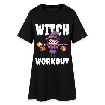 ENTRAÎNEMENT DE SORCIÈRE - WITCH HALLOWEEN - Robe T-shirt Femme - noir - Devant