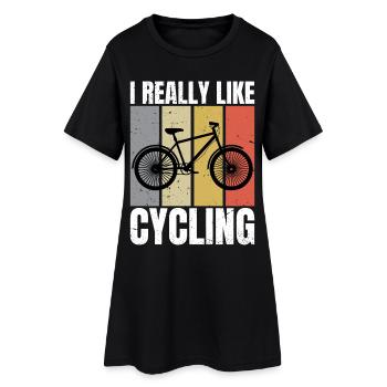 J’aime beaucoup le cyclisme Retro aime le cyclisme cycliste - Robe T-shirt Femme - noir - Devant