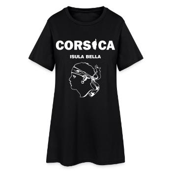 Corsica Isula Bella Corse Pirate France - Robe T-shirt Femme - noir - Devant