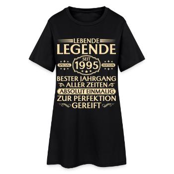 30th birthday - Living legend since 1995 - Women’s T-Shirt Dress - black - Front