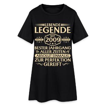 16e anniversaire - Légende vivante depuis 2009 - Robe T-shirt Femme - noir - Devant
