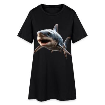 requin requin tigre requin plongeur requins mignons grand requin blanc - Robe T-shirt Femme - noir - Devant