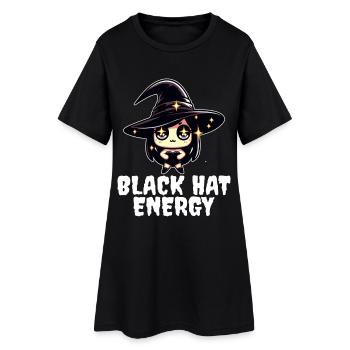 BLACK HAT ENERGY - SORCIÈRE HALLOWEEN - Robe T-shirt Femme - noir - Devant