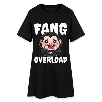 FANG_OVERLOAD - Robe T-shirt Femme - noir - Devant