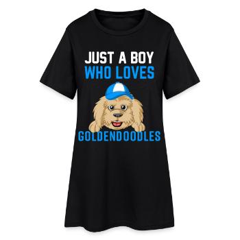 Loving Golden Doodles T-shirt graphique pour garçons - Robe T-shirt Femme - noir - Devant
