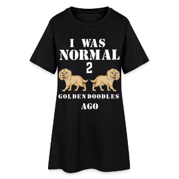 T-shirt fantaisiste Golden Doodle Humour - Robe T-shirt Femme - noir - Devant