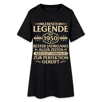 75th Birthday - Living Legend since 1950 - Women’s T-Shirt Dress - black - Front