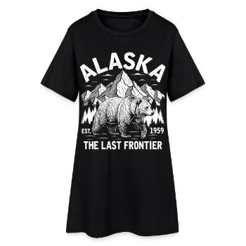 Illustration d'un ours des montagnes d'Alaska - Robe T-shirt Femme - noir - Devant
