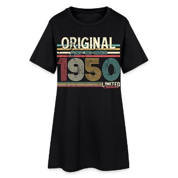 Retro September 1950 Limited Edition - Frauen T-Shirt-Kleid - Schwarz - Vorne