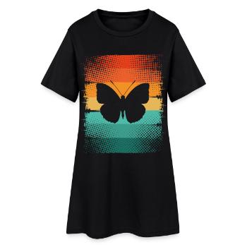Butterfly - Women’s T-Shirt Dress - black - Front