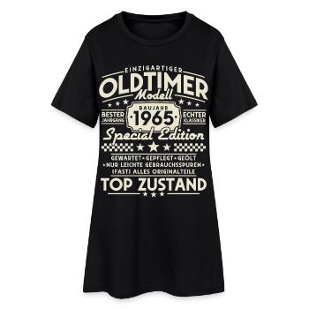 Modèle de voiture classique vintage année de fabrication 1965 - Robe T-shirt Femme - noir - Devant