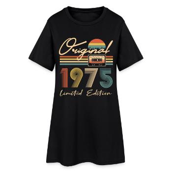 50. Geburtstag Original 1975 50 Jahre alt Geschenk - Frauen T-Shirt-Kleid - Schwarz - Vorne