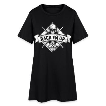 Rack'em up - Eight Ball - Billard Spieler - Frauen T-Shirt-Kleid - Schwarz - Vorne