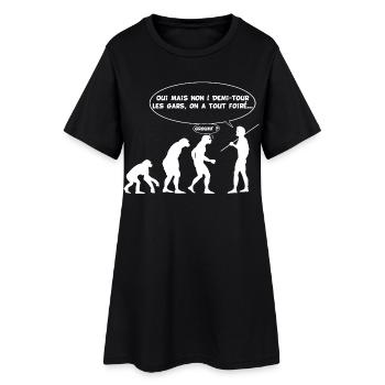 Evolution error (white) - Women’s T-Shirt Dress - black - Front