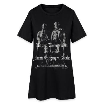 Citation de Johann Wolfgang von Goethe - Robe T-shirt Femme - noir - Devant