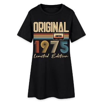 50e anniversaire 50 ans original 1975 - Robe T-shirt Femme - noir - Devant