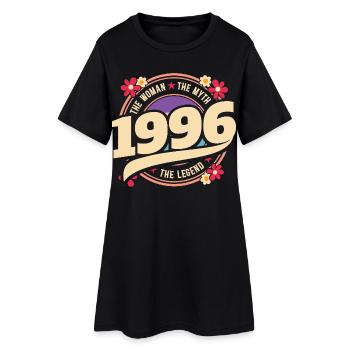 1996 Legend 30 Years Anniversary Woman - Women’s T-Shirt Dress - black - Front