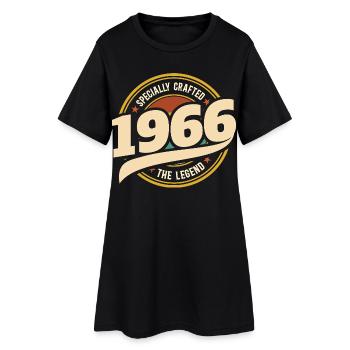 1966 Légende 60 Ans Anniversaire Homme - Robe T-shirt Femme - noir - Devant