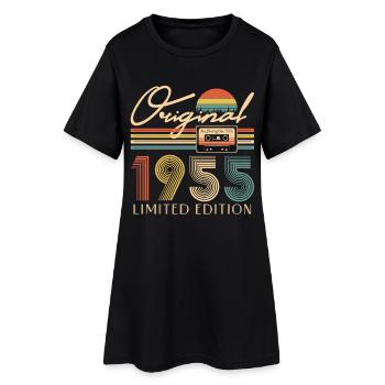 70e anniversaire Original 1955 70 ans - Robe T-shirt Femme - noir - Devant