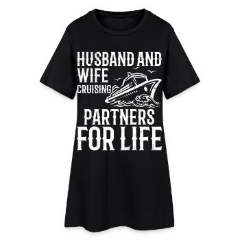 Mari et femme partenaires pour la vie - Robe T-shirt Femme - noir - Devant