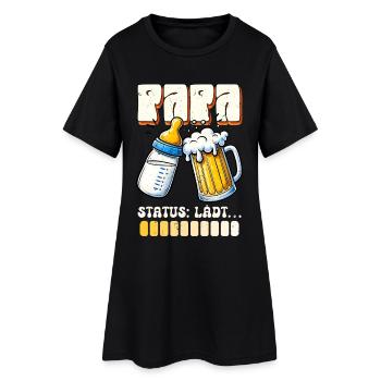 Futur père STATUT DE PAPA CHARGEMENT Drôle - Robe T-shirt Femme - noir - Devant