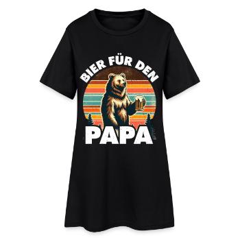 Future papa BIÈRE POUR PAPA Drôle - Robe T-shirt Femme - noir - Devant