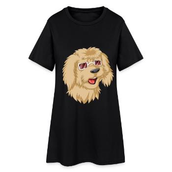 Loving Doodle with Sunglasses - Women’s T-Shirt Dress - black - Front