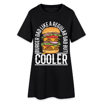 Burger Dad - Robe T-shirt Femme - noir - Devant