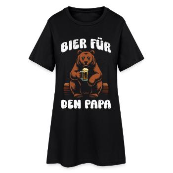 Beer drinkers BEER FOR DAD Fathers Funny - Women’s T-Shirt Dress - black - Front