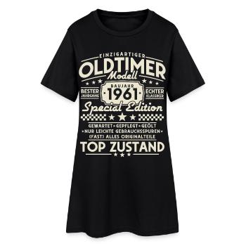 Vintage 1961 Vintage Vintage Rétro Anniversaire - Robe T-shirt Femme - noir - Devant