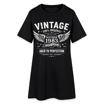 October 1983 | October 1983 Birthday Gift - Women’s T-Shirt Dress - black - Front