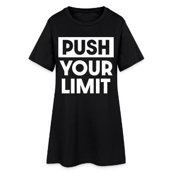 Repoussez vos limites - Robe T-shirt Femme - noir - Devant
