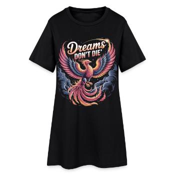 Phénix mythique avec motif - Robe T-shirt Femme - noir - Devant