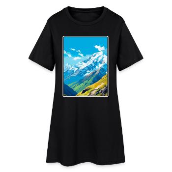 Affiche de voyage vintage El Morado Chile Paysage urbain - Robe T-shirt Femme - noir - Devant
