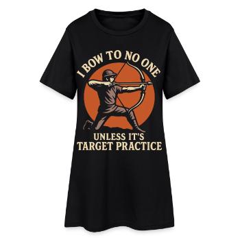 I don't bow to anyone funny - Women’s T-Shirt Dress - black - Front