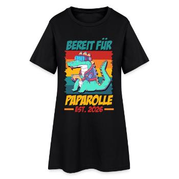 Papa joueur PRÊT POUR PAPA ROLL EST 2026 Drôle - Robe T-shirt Femme - noir - Devant