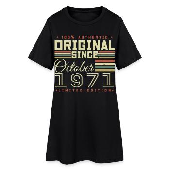 Legendary since October 1971 | October 1971 - Women’s T-Shirt Dress - black - Front