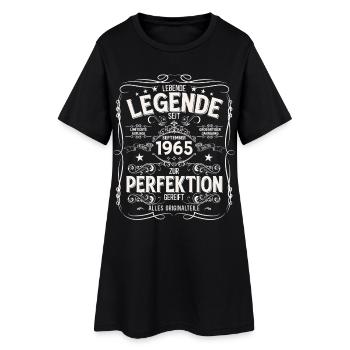 60e anniversaire Millésime Septembre Année 1965 - Robe T-shirt Femme - noir - Devant