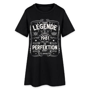 44e anniversaire Millésime Septembre Année 1981 - Robe T-shirt Femme - noir - Devant