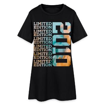 ÉDITION LIMITÉE 2010 16 ANS 16E ANNIVERSAIRE - Robe T-shirt Femme - noir - Devant