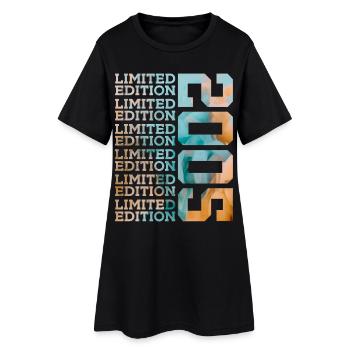 ÉDITION LIMITÉE 2005 21 ANS 21E ANNIVERSAIRE - Robe T-shirt Femme - noir - Devant