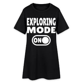 Mode exploration activé - Pour les aventuriers et les passionnés de voyages - Robe T-shirt Femme - noir - Devant