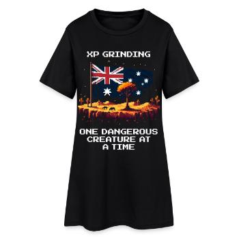 XP de broyage : animal par animal | Australie, Outback - Robe T-shirt Femme - noir - Devant