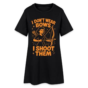 Je ne porte pas d'arc, je tire avec - Robe T-shirt Femme - noir - Devant