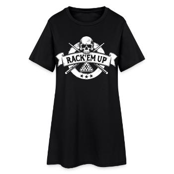 Rack'em up - Eight Ball - Billard Spieler - Frauen T-Shirt-Kleid - Schwarz - Vorne