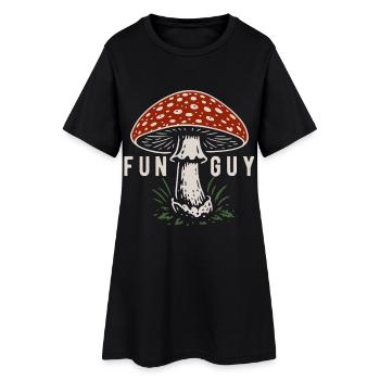 Amanite tue-mouches - Champignons - Proverbe - Robe T-shirt Femme - noir - Devant