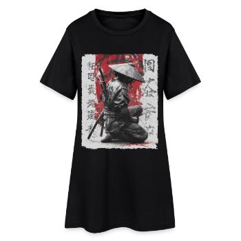 Épée de samouraï, guerrier japonais, combattant ninja - Robe T-shirt Femme - noir - Devant