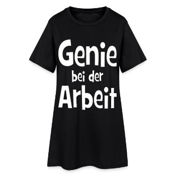 Genius at work - office - job - work - Women’s T-Shirt Dress - black - Front
