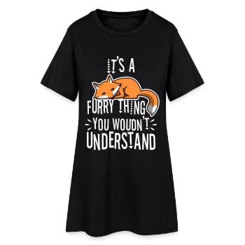 It's A Furry Thing You Wouldn't Understand - Frauen T-Shirt-Kleid - Schwarz - Vorne