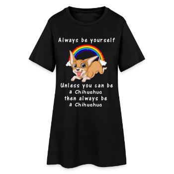 Chihuahua - Robe T-shirt Femme - noir - Devant
